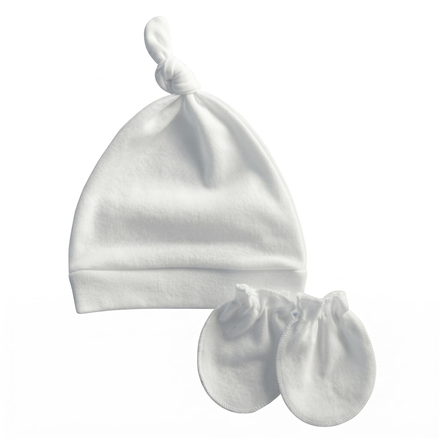 Newborn Baby Cotton Cap and Mitten Set, 0-6 Months-image-8