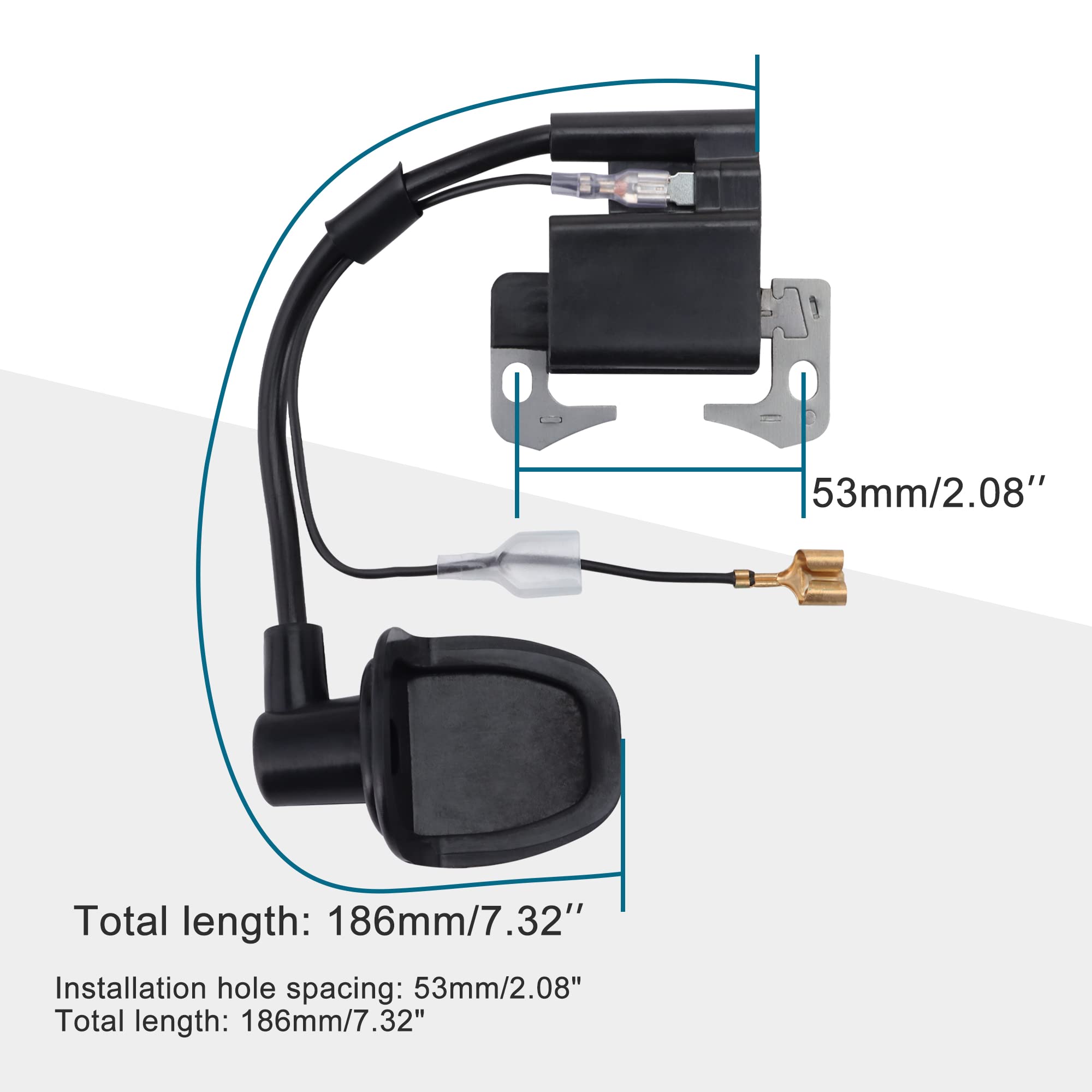 GOOFIT Set da 4 pezzi candela L7T sostituzione per 2 tempi accensione
