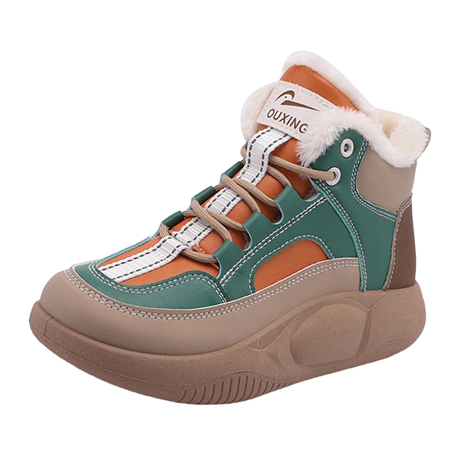 FASHIONMYDAYFashion My Day® Winter Snow Boots Short Boots Thick Soled Anti Slip for Outdoor Green 36 | Boots