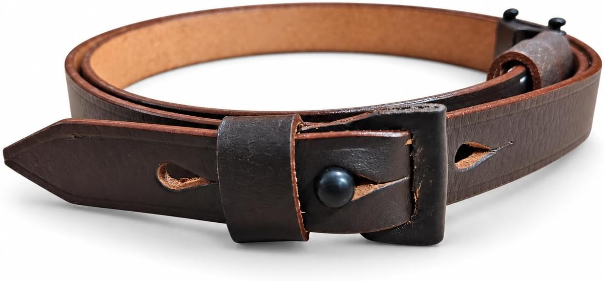 German Mauser Kar 98 K98 98K k98k Kar98 G41 G43 K43 Black Leather Rifle Sling - Reproduction