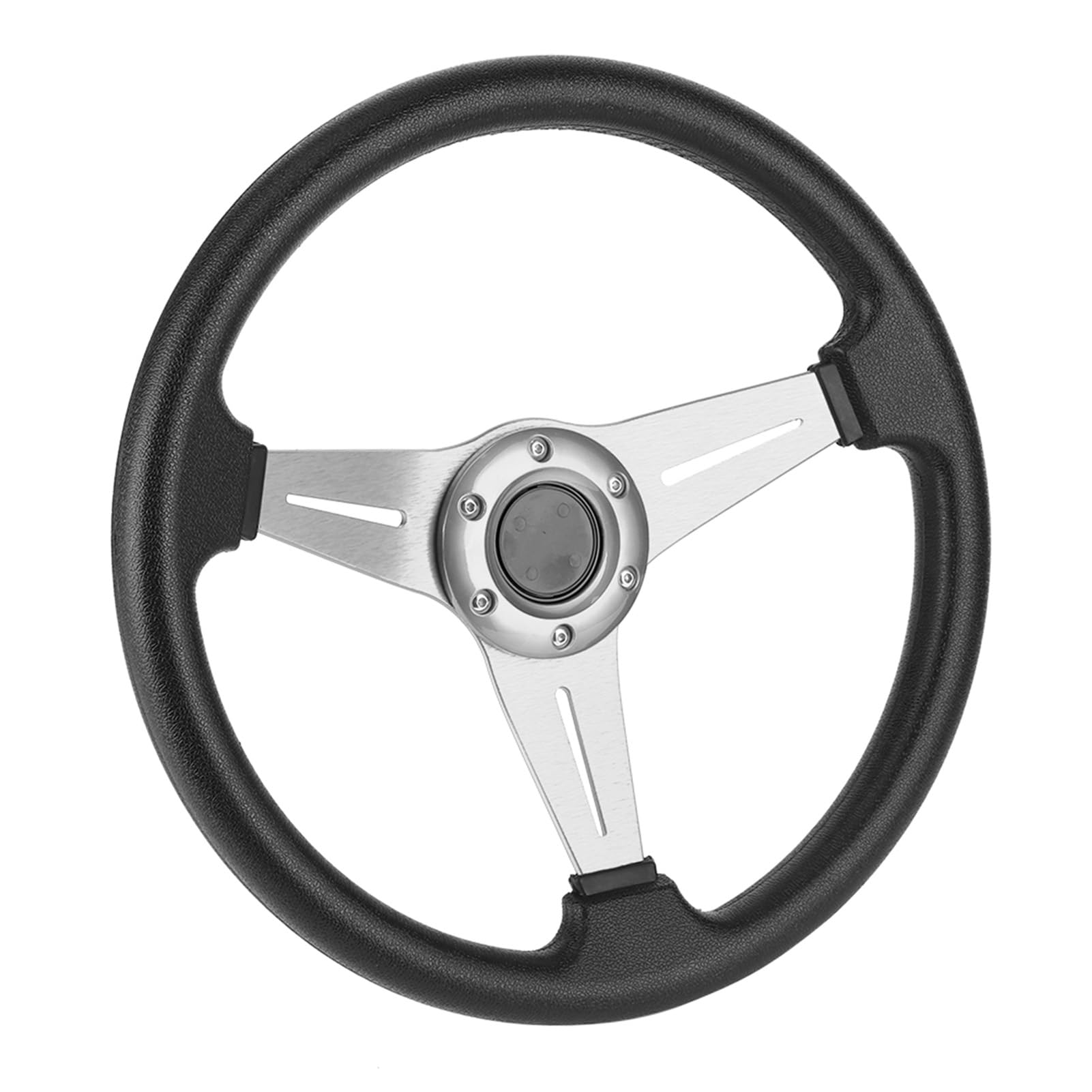 Wakects Volante 350mm Lega Alluminio PU Sport Drifting (SILVER)