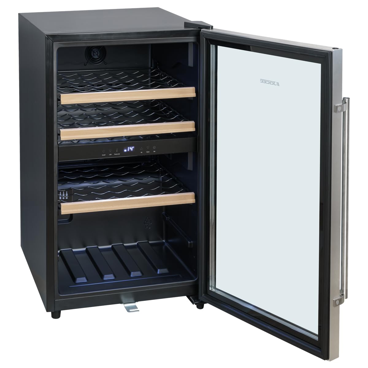 Jocel Vinoteca JCAV003621, 116 Litros, capacidad 49 botellas, Clase eficiencia G, Color Negra