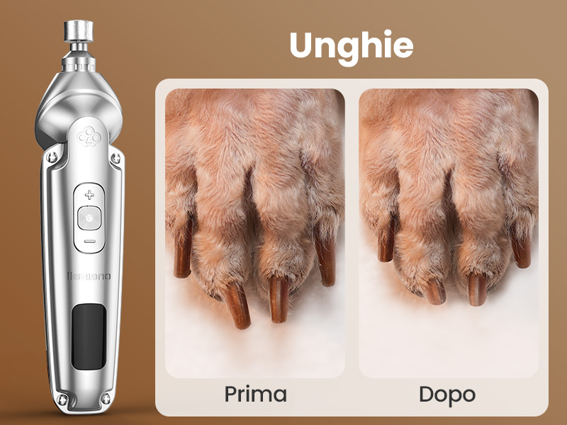 Tosatrice Professionale 4 In 1 Oneisall Per Cani E Gatti – IPX7 Impermeabile, Motore 7000 Rpm, 3 Velocità, Silenziosa (<49dB) E 2 Ore Di Autonomia
