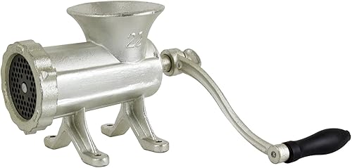 CHARD HG-22, # 22 Molinillo de mano, plata, hierro fundido recubierto de estaño