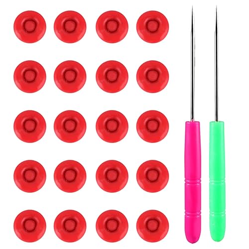 20 tapas de calafateo para sellar tubos de calafateo sellador con 2 agujas de perforación reutilizables, tapas de tubo de calafateo para sellar,