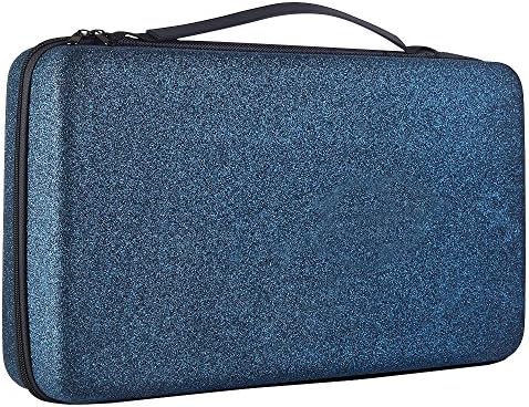 Extra Large Essential Oils Storage Case for 112 Bottles, Carrying Organizer Holder for Young Living, Plant Therapy & Doterra Containers - Fits 5,10 & 15 ml (Shining Blue)