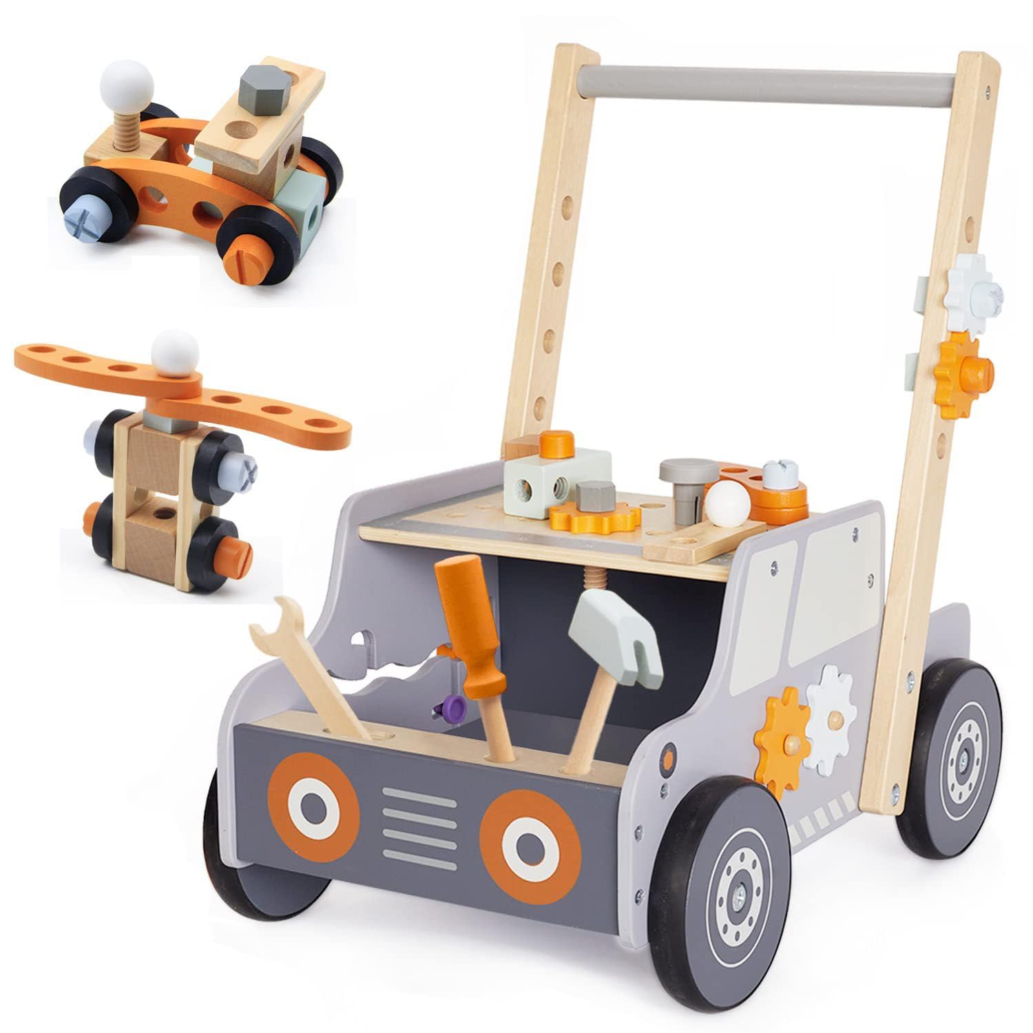 Amazon | Amecke手押し車 赤ちゃん 、幼児用ツールテーブル、ておし 