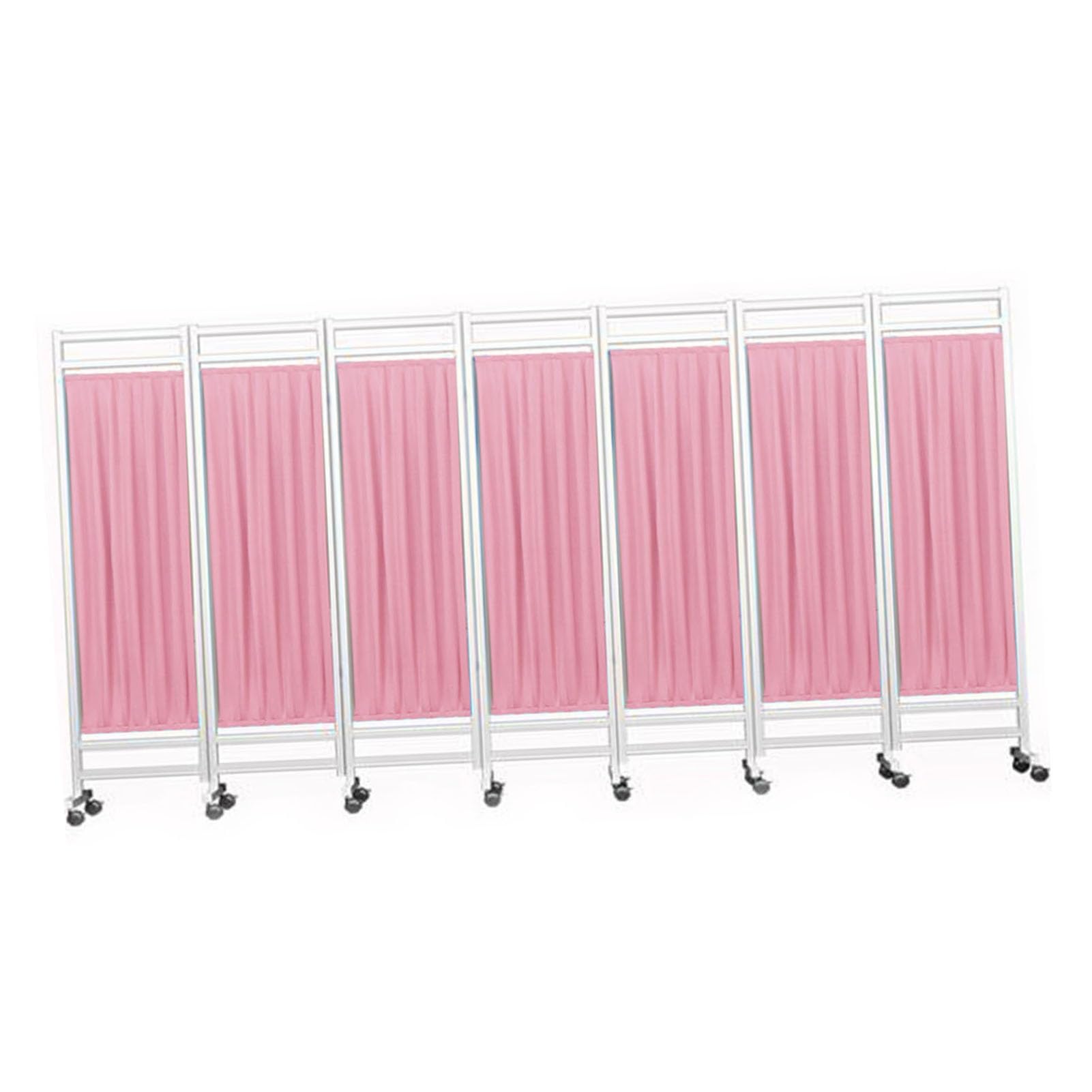 Paravent médical pliable à 7 panneaux amovibles de 180x50 cm