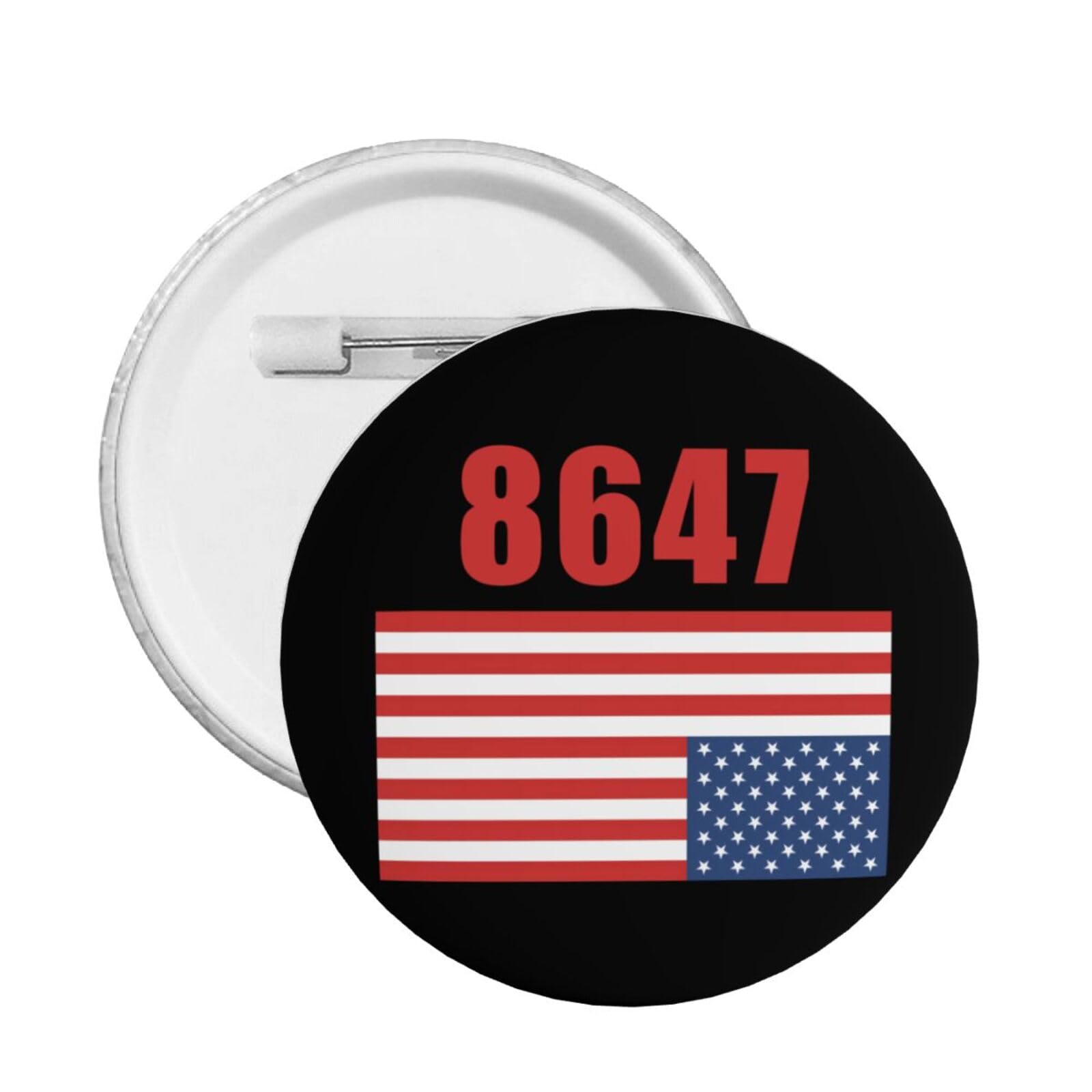 American Round Badge 8647 Campaign Pins Brooch Decor Button Circle Badges New Chest Pin