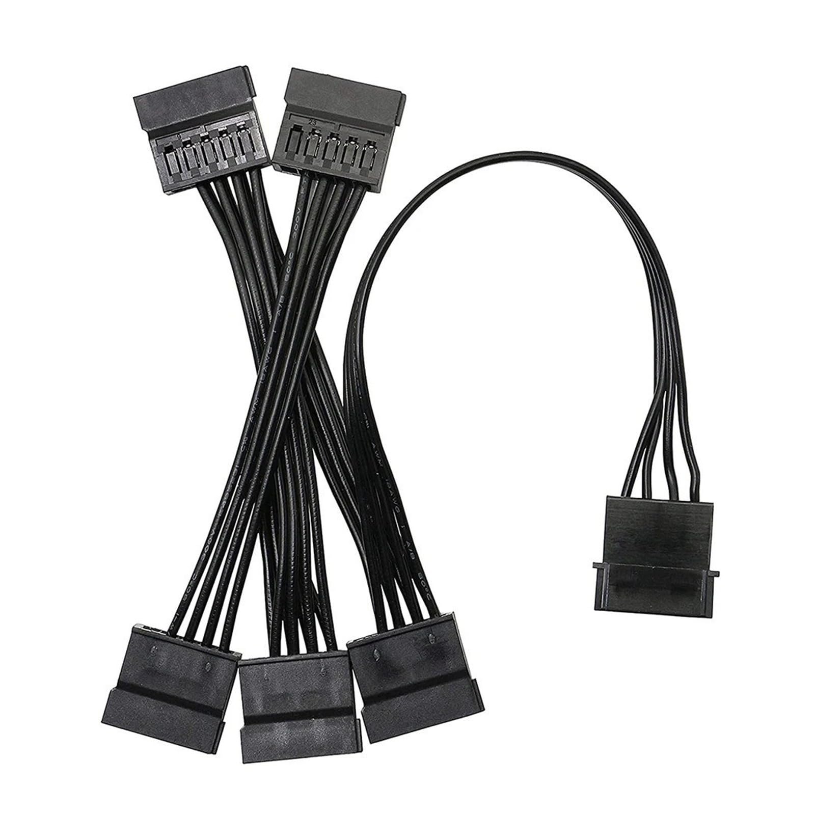 Generico Cavo sdoppiatore di alimentazione da 4 pin IDE a 5 SATA 15