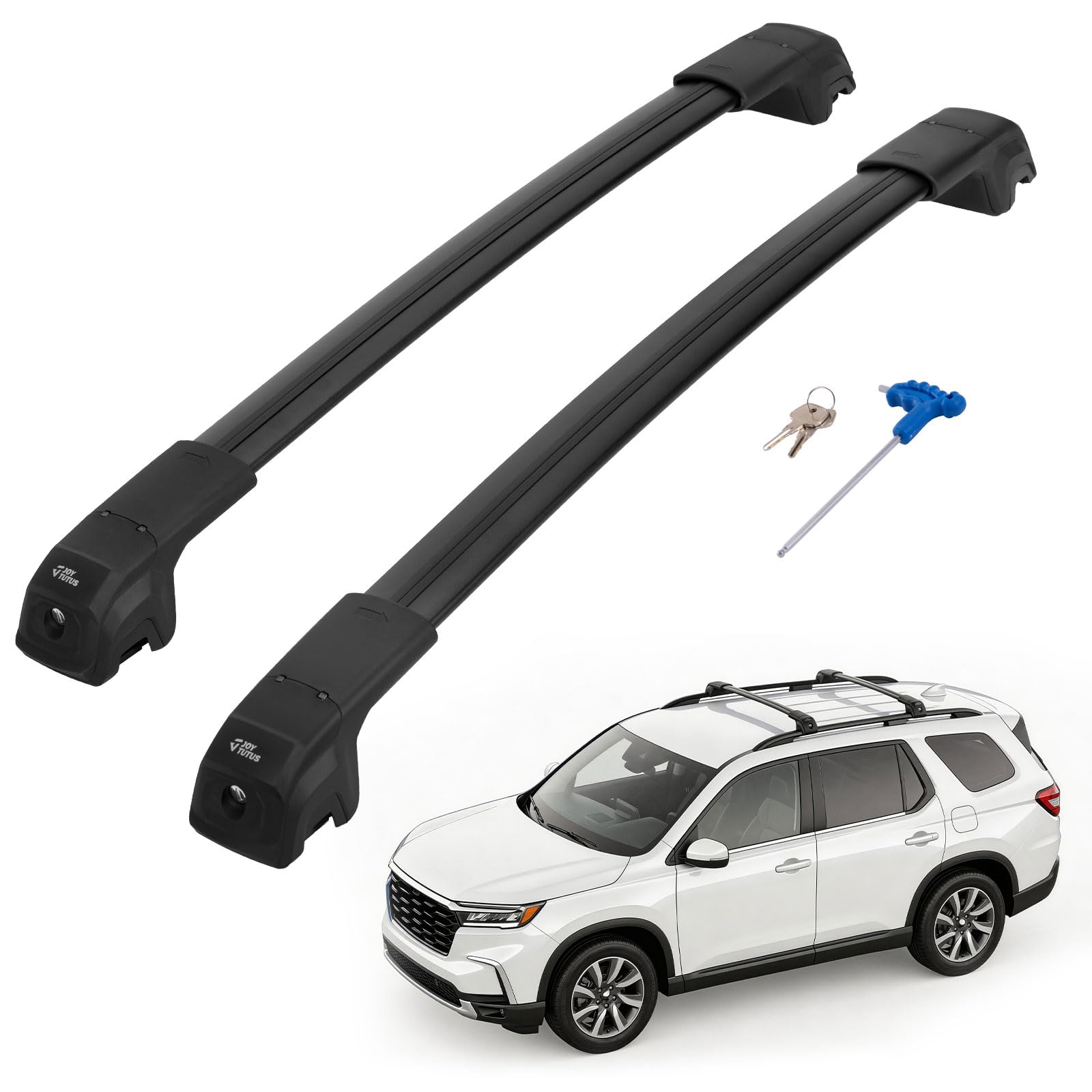 JOYTUTUS 300LB Roof Rack Cross Bars Compatible with Honda Pilot 2023-2026