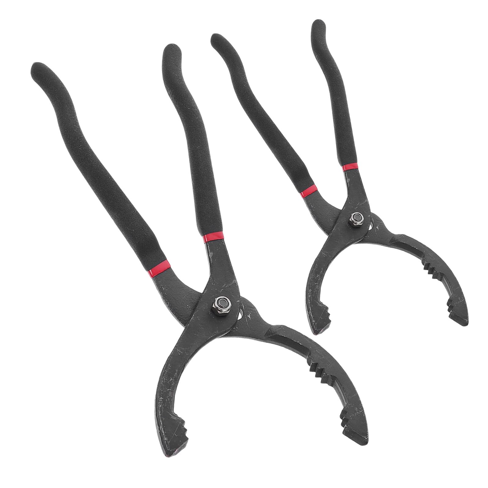 Toyvian Clé à Pince Réglable 10 et 12 Robuste Poignée Rouge et Noire Outil de Démontage Polyvalent pour Entretien Automobile Clé pour Vidange Moteur