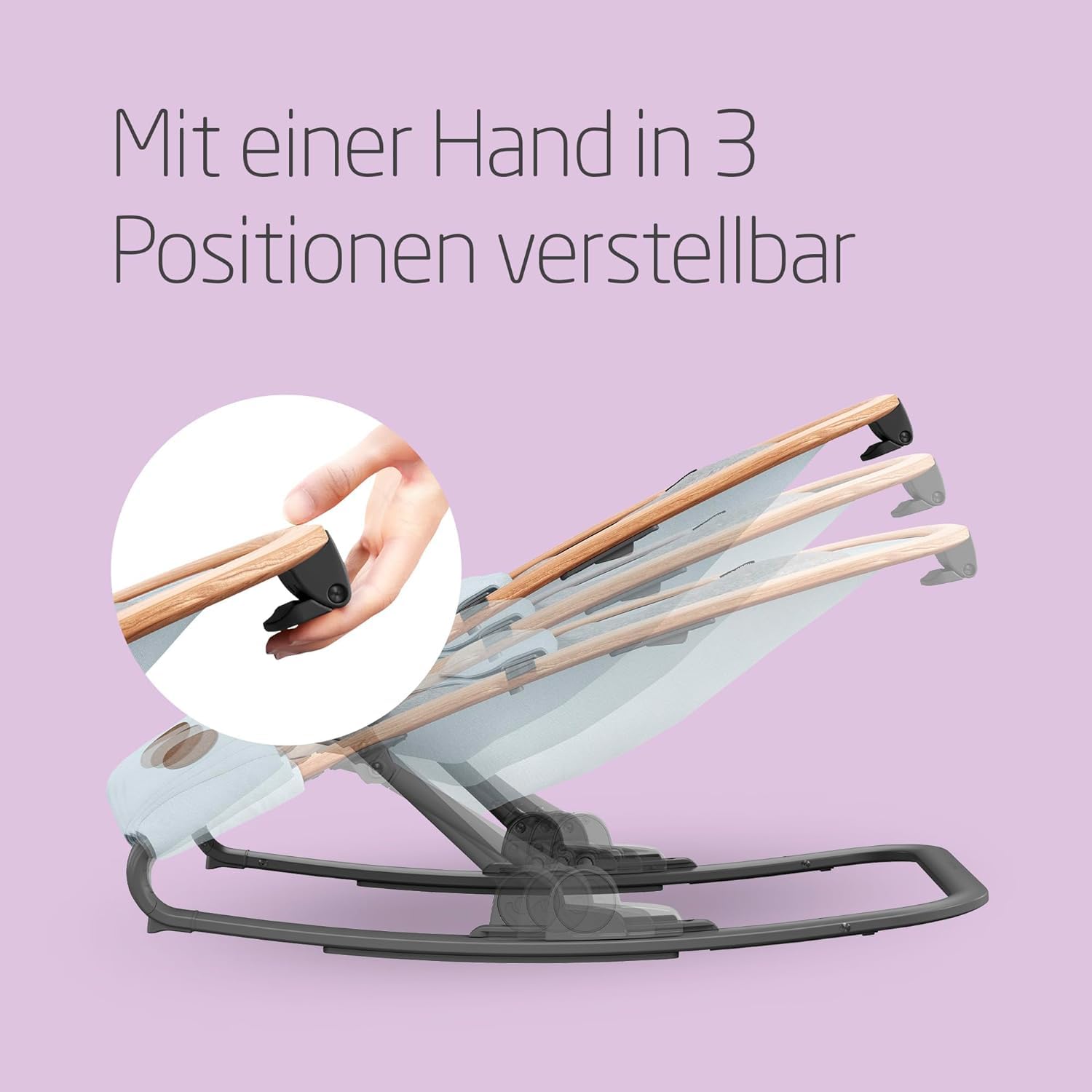 Maxi-Cosi Kori 2-in-1 Babywippe 0-6 Monate bis 9 kg Baby Bouncer Essential Grey