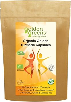 Golden Greens Organic Golden Turmeric Capsules 60 x 400mg
