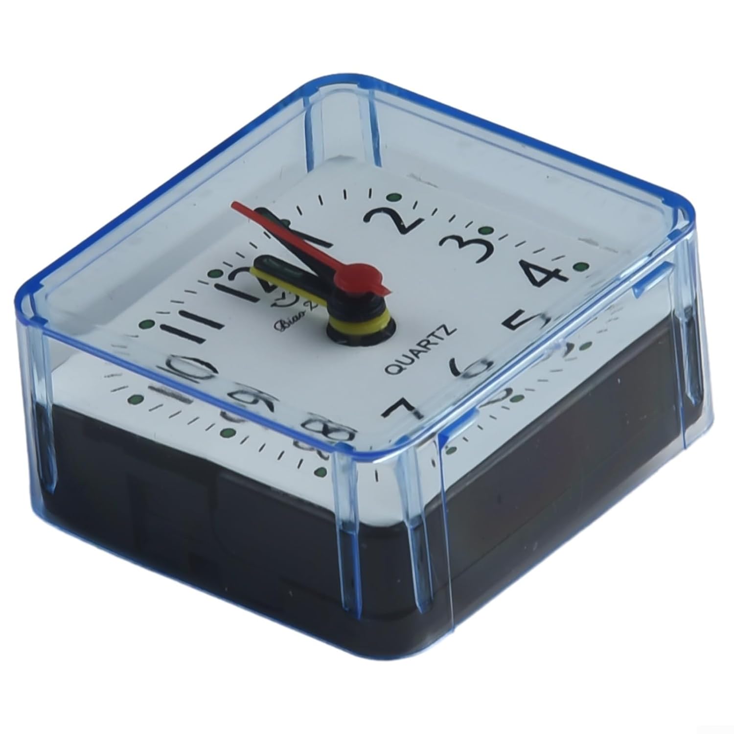 Quartz Alarm Clock for Wake Up - Compact Bedside Design with Loud Beep Battery Operated AA Clear Numbers