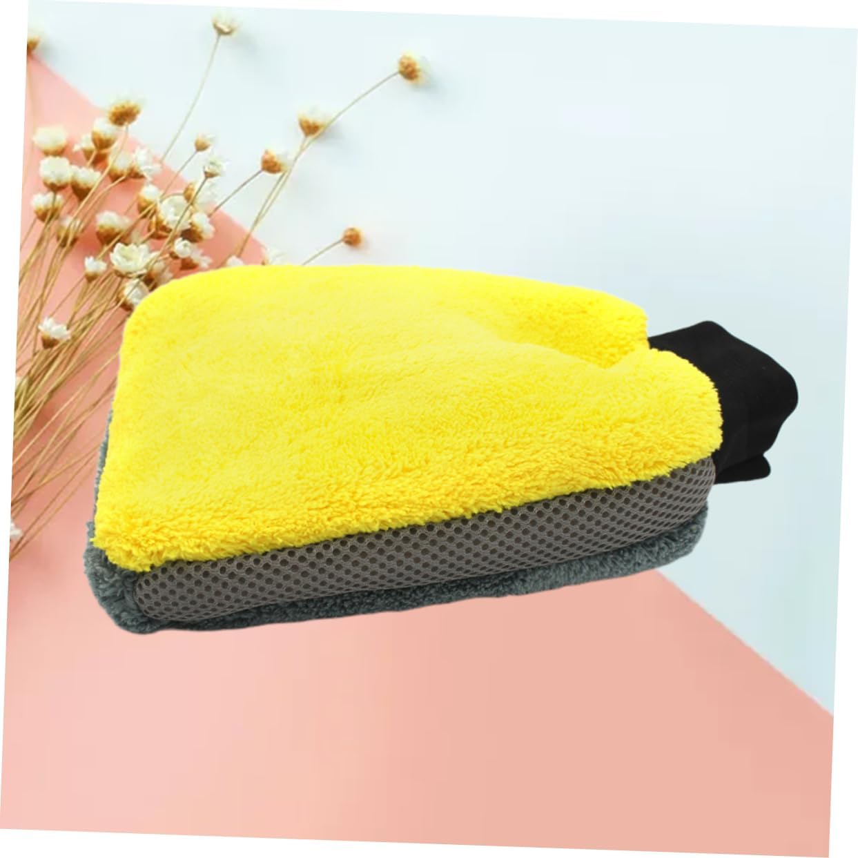 Unomor Double Sided Car Wash Gloves for Winter Durable Cleaning Mitts with Super Absorption for Safe Auto Washing