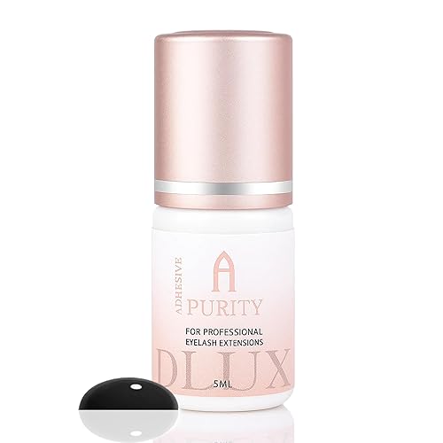Pegamento de extensión de pestañas para profesionales  8 semanas de retención, 0.5 segundos de tiempo de secado, sin látex, semipermanente