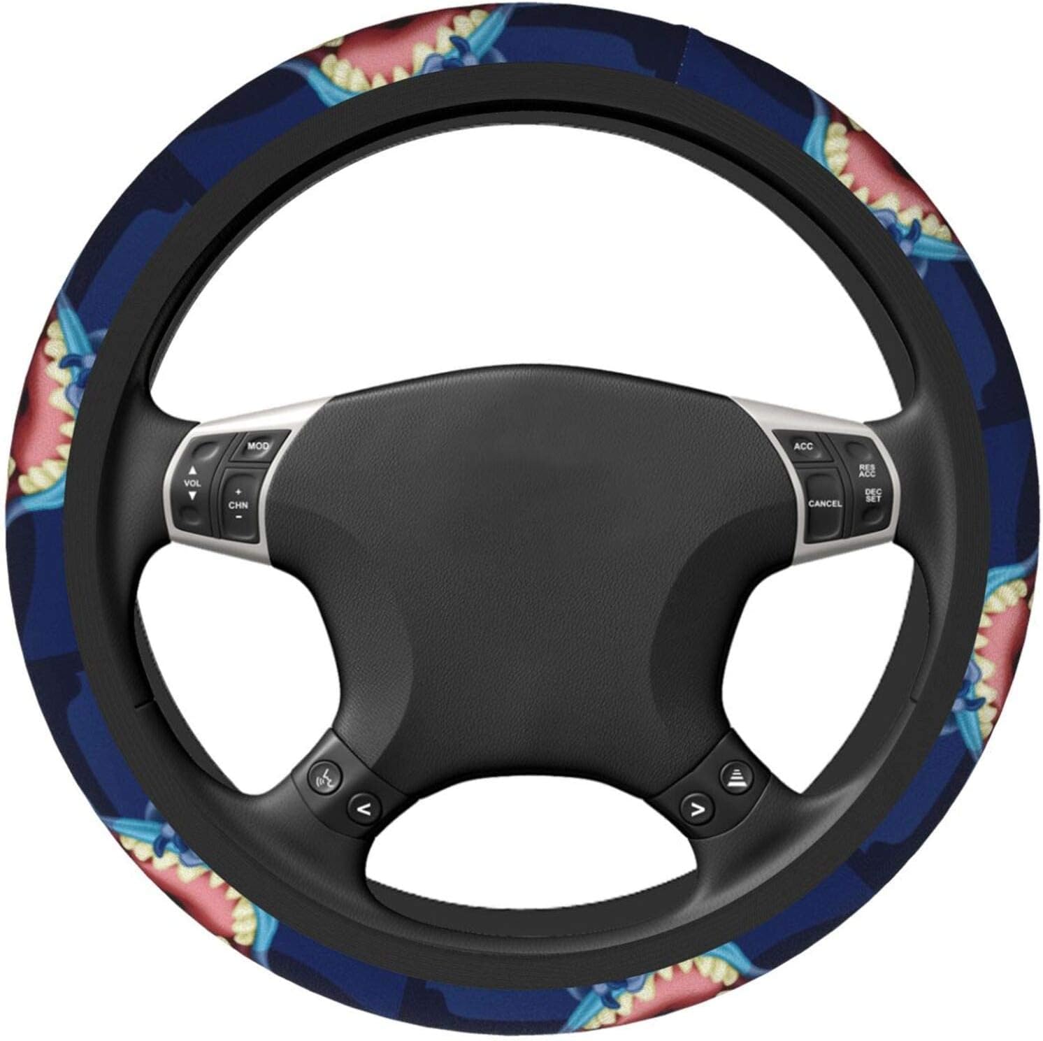 Li-lo-St-Itch Steering Wheel Covers for Car,Car Steering Wheel Cover for Women Girls Men,Universal 15 Inches Car Accessories