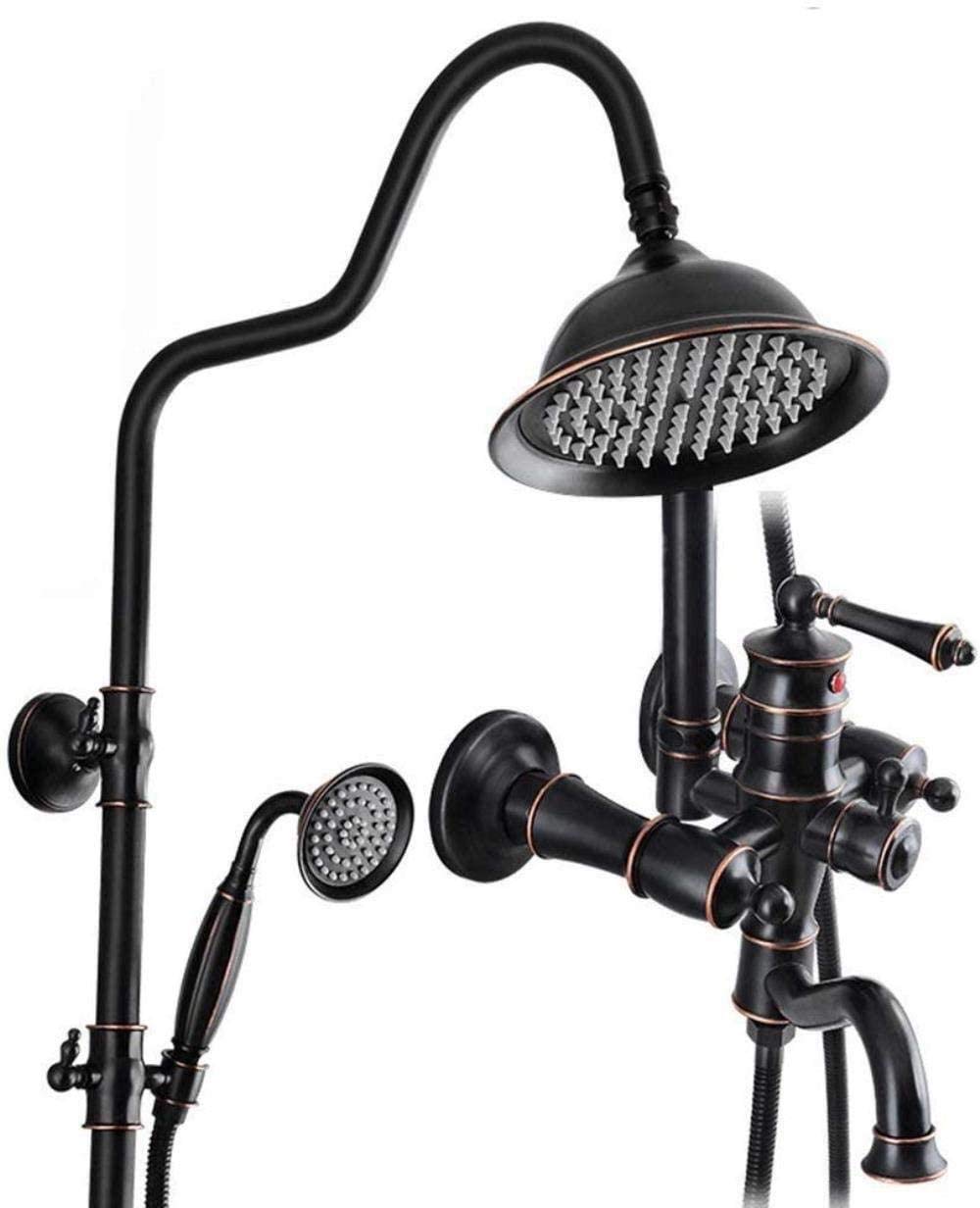 Robinet en cuivre ensemble de douche ajustable pour toute la famille