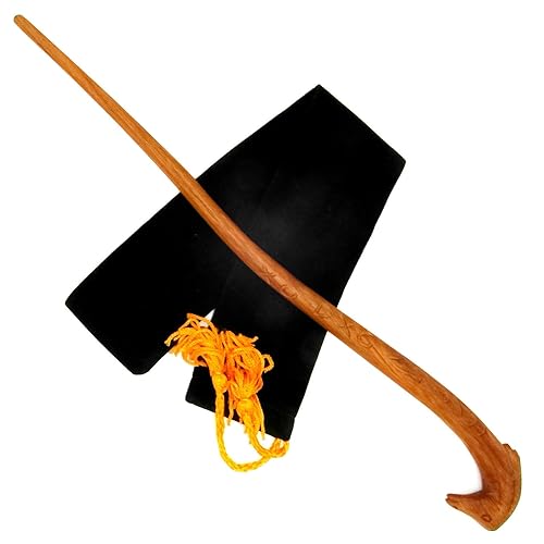 Hand Carved Solid Wood Death Eater Magic Wand