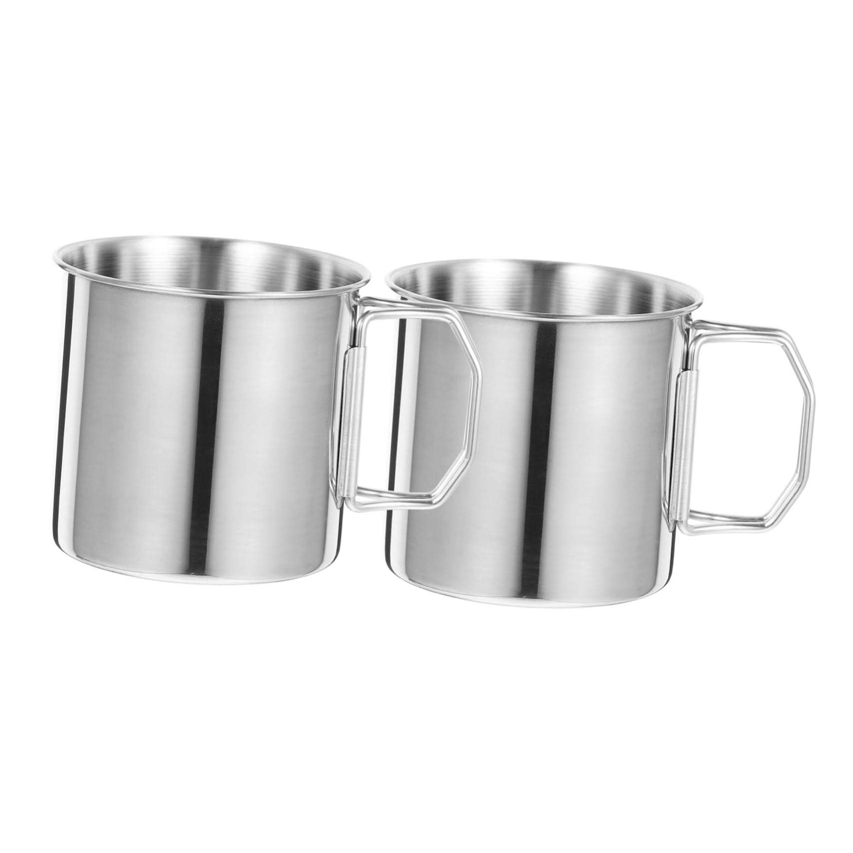 Toyvian 4 Ensembles Tasse De Camping Rétractable Acier Inoxydable De Mug Portable Pour Boissons Accessoire Pour Randonnée Activités Extérieures 2 Pièces * 4