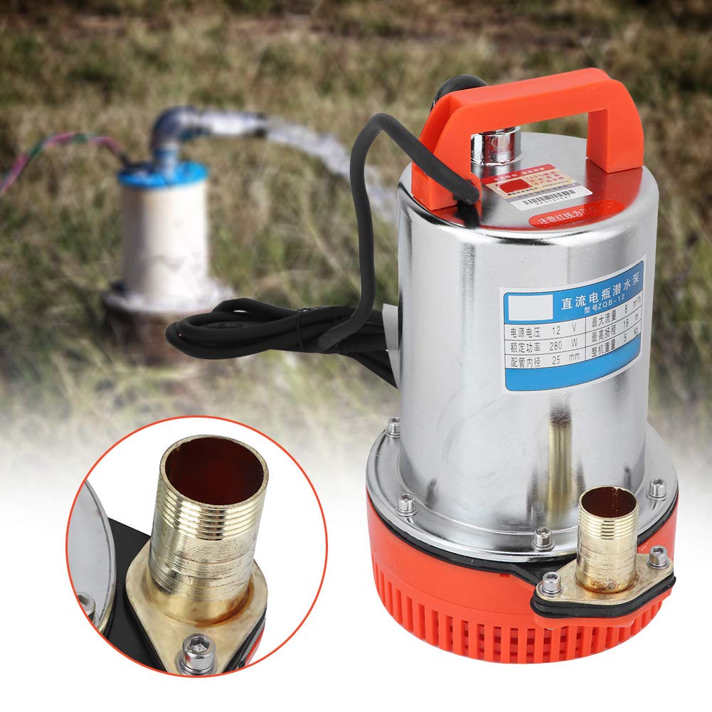 Hztyyier Pompe dell'Acqua Pompa DC 12V Pompa Sommergibile per Pozzi Profondi Pompa dell'Acqua per Irrigazione per Ranch Farm Irrigation Accessories