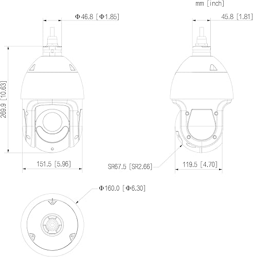 Miniatura 4 de EmpireTech IR y luz blanca Dual Light Fusion 4K 8MP 12.8" CMOS 25x red PTZ cámara IP, a todo color, luz de advertencia roja y azul, disuasión