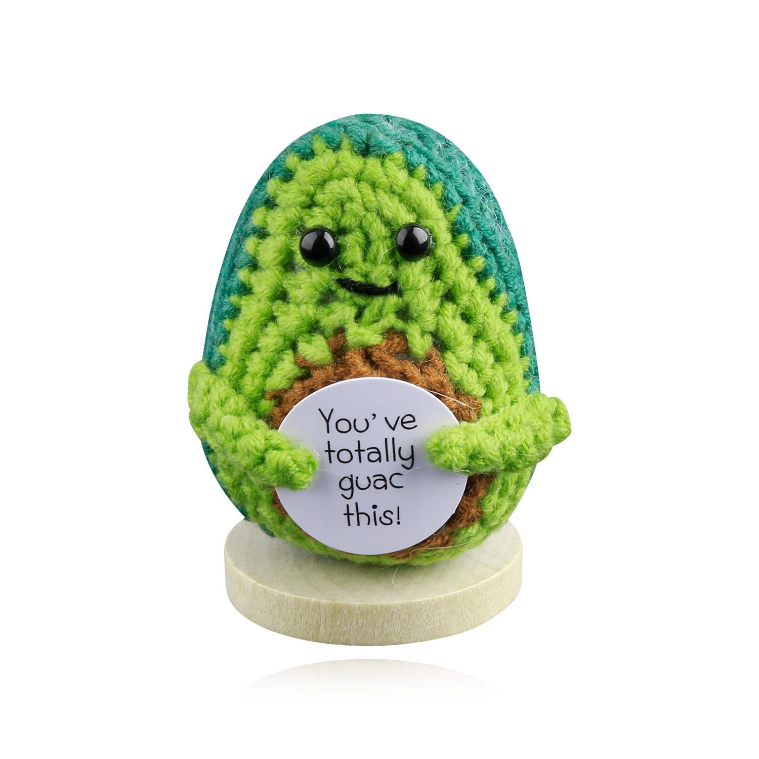 Hopzab Potato Decorative Items, Hand-knitted Wool Encouragement Charm, Motivational Desk Accessory, Pocket Hug Companion, Study Room Decor