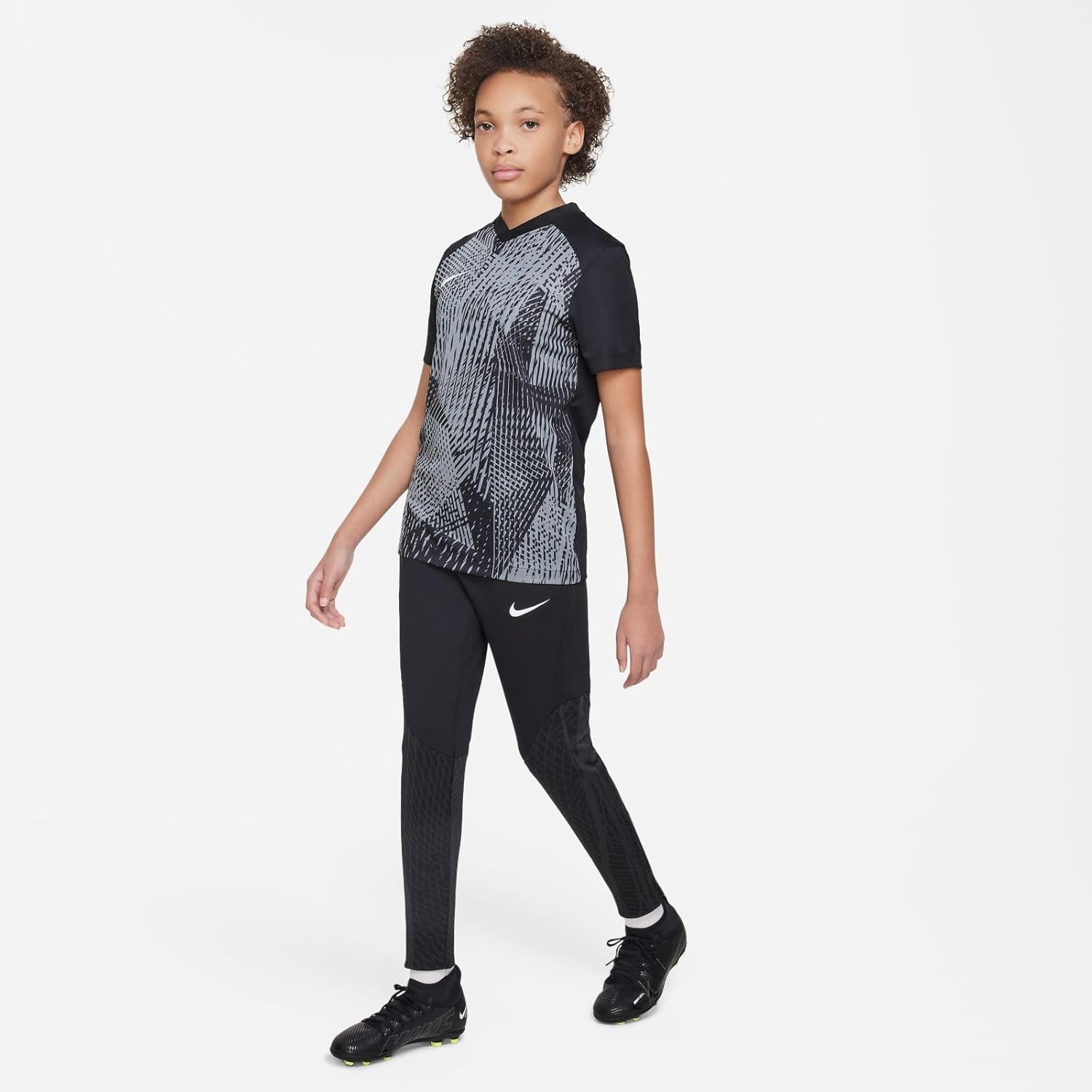 NIKE Unisex - Kids Y Nk Df Prcsn Vi Jsy Ss Short Sleeve Football Jersey