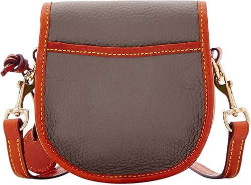 Miniatura 4 de Dooney & Bourke Bolso bandolera de cuero de 2 patos para todo tipo de clima, Marrón topo