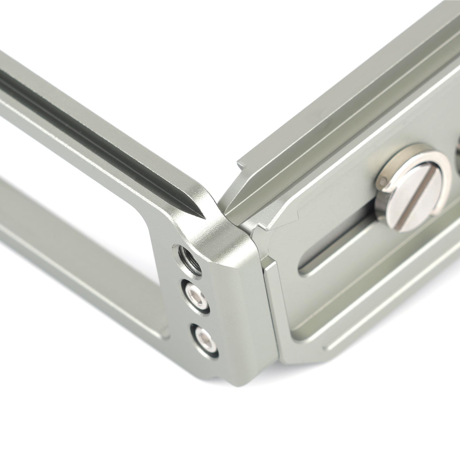 Uchwyt kamery w kształcie litery L do kamery Hasselblad X2D / X2D II / 100C, wspornik płyty L pionowa płyta Arca Quick Release metalowy uchwyt na statyw (kolor tytanowy)