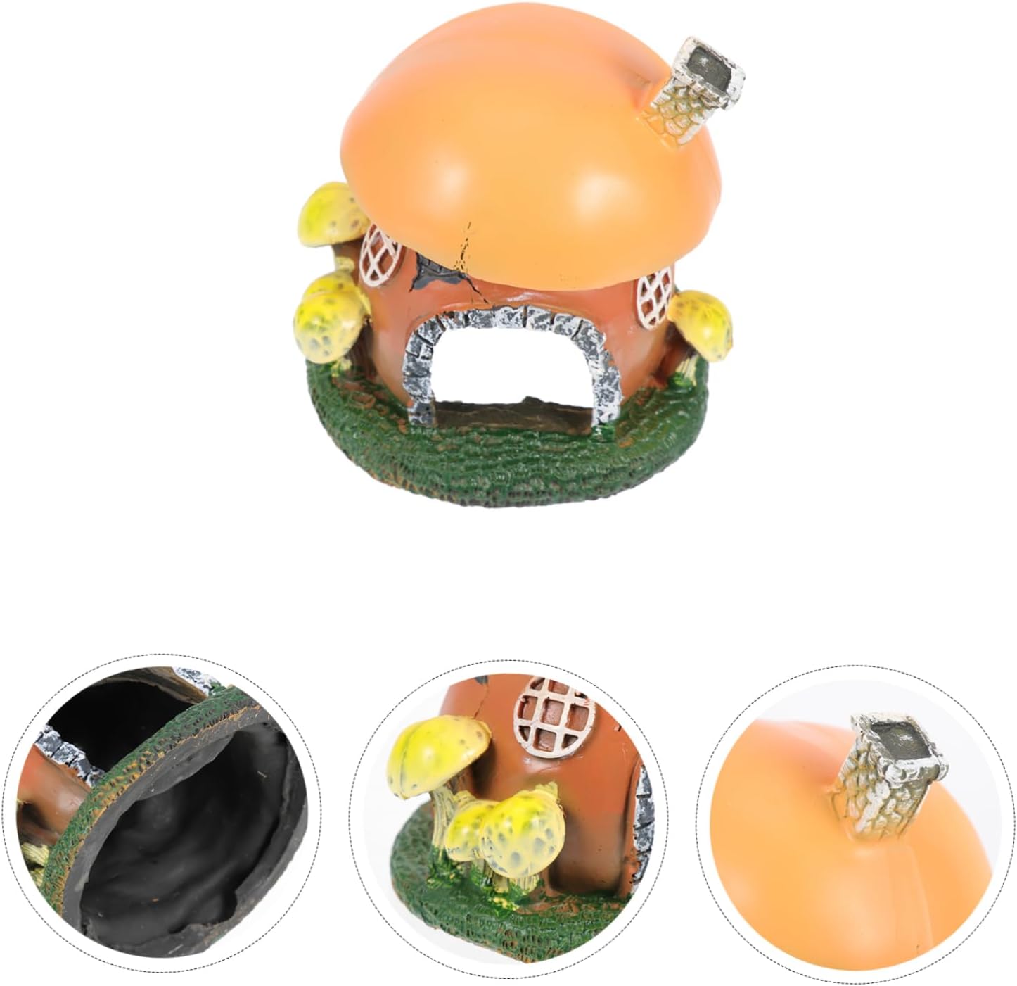 Angoily 3pcs Shrimp Mushroom House Aquarium Cave Decor for Fish Hiding and Breeding Safe and Hideout for Freshwater Tanks Fish Tank Decoration Non-Fading and Non-deforming Design