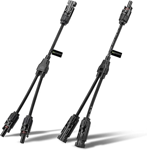 El conector solar original Y rama 1 a 2 adaptador paralelo Cable Cable Kit de herramientas para panel solar (MFF y FMM)