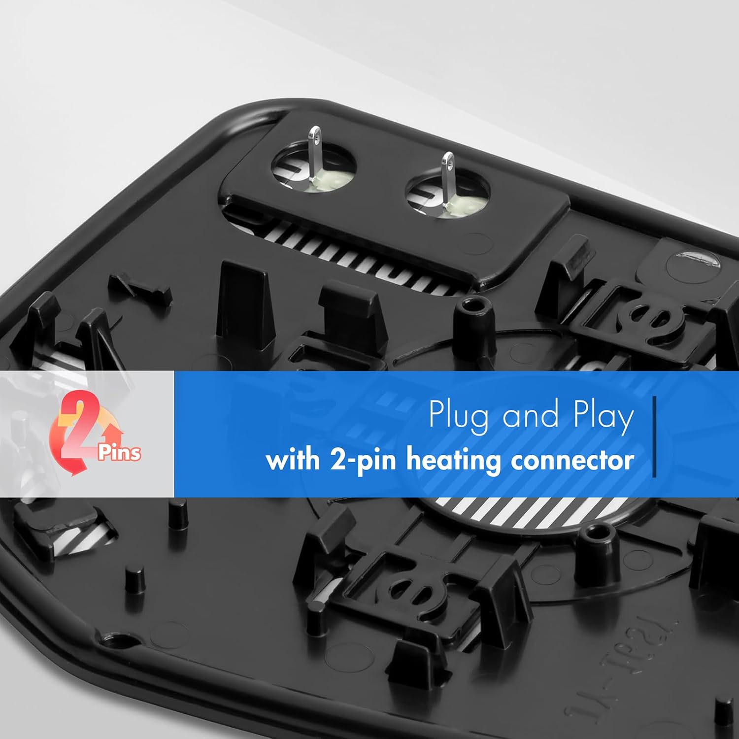 SNEMEEY Driver Side Mirror Replacement for Honda Civic 2016 2017 2018 2019 2020 2021, Honda Envix 2018-2022, Honda Crider 2019-2022 - Left Side Mirror Glass, Chrome, Power Heated