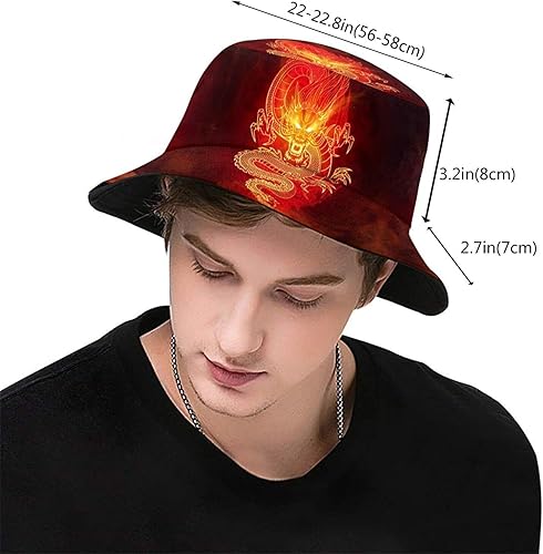 Miniatura 8 de Sombrero de pescador grande de dragón con diseño de bestia mítica antigua, sombrero de pesca para el sol, protección para la playa, sombrero de