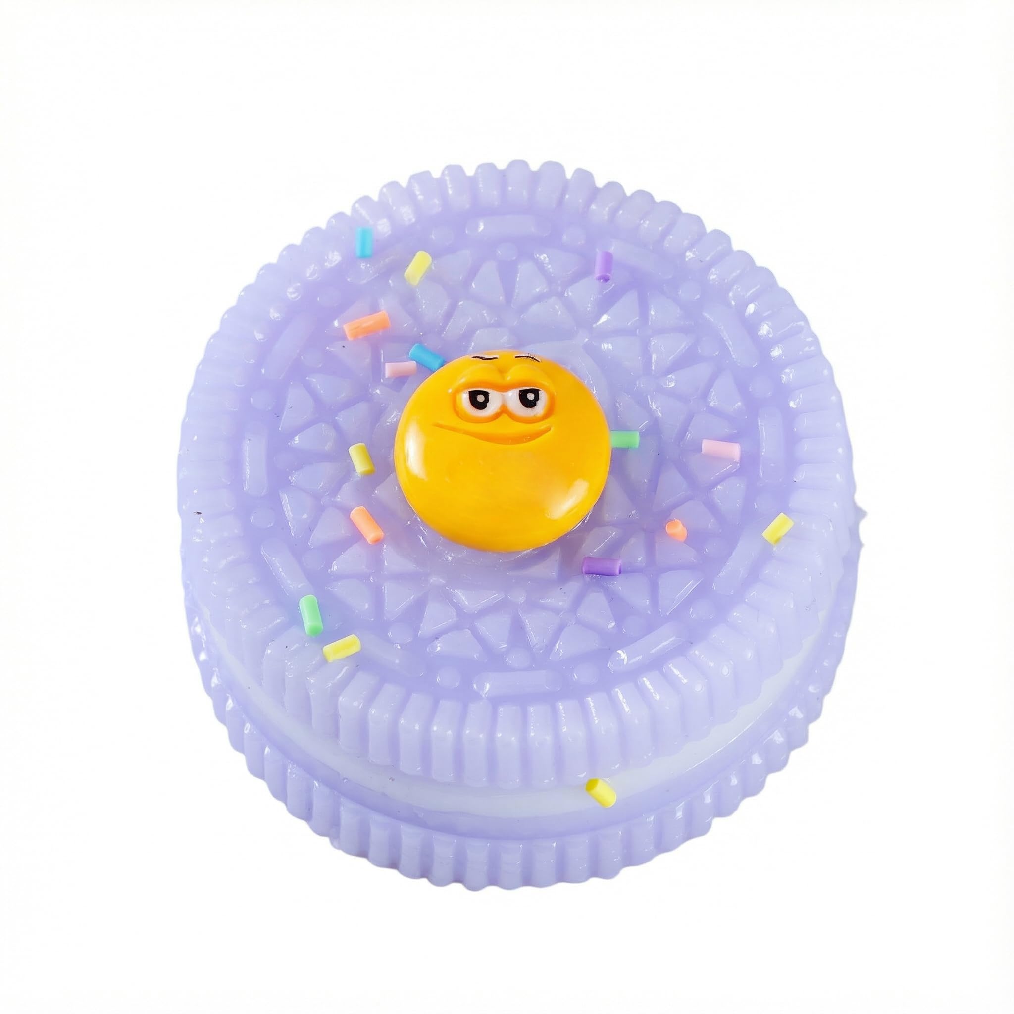 クッキースクイーズフィジェットトイ大人、スクイーズトイ自閉症の子供のための粘着性感覚玩具、大人のためのストレスボールフィジェットパーティーの記念品子供のためのイースターバスケットの詰め物 (紫)