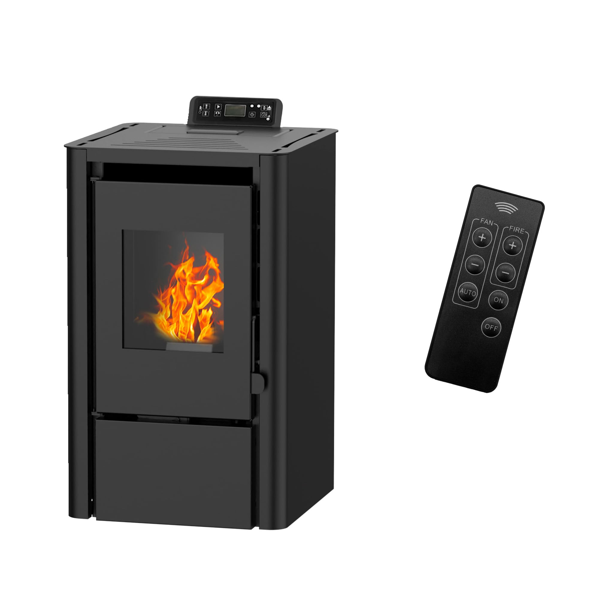 Anita Luft-Pelletofen 7,6 kW – schwarz