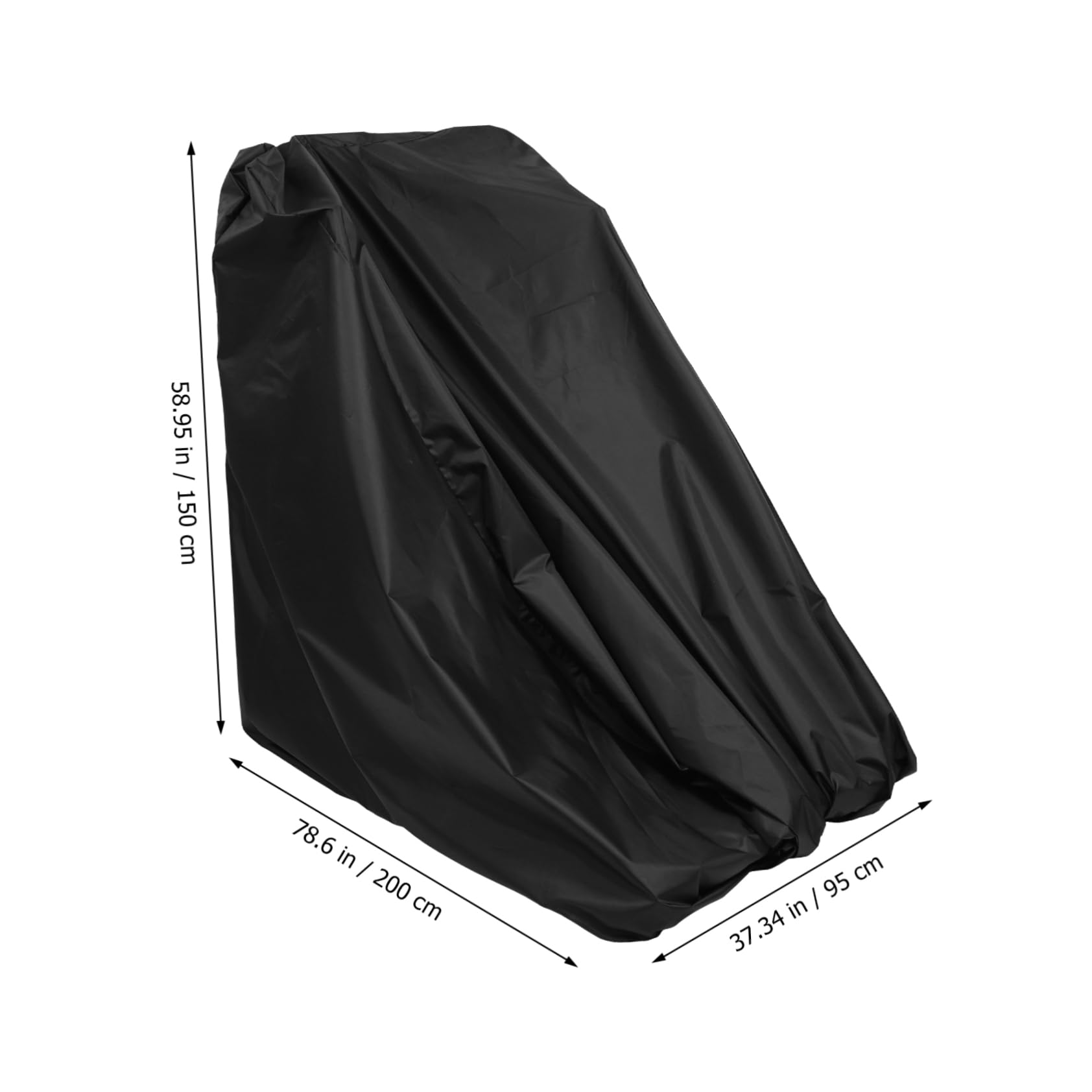 Housse de Tapis Roulant Noire en Tissu Oxford, Protection