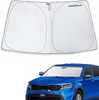 Vista 67 de Goodyear Parasol plegable para parabrisas Ford Edge 2015-2024, accesorios de automóvil, cubierta de parasol, parasol para parabrisas de automóvil