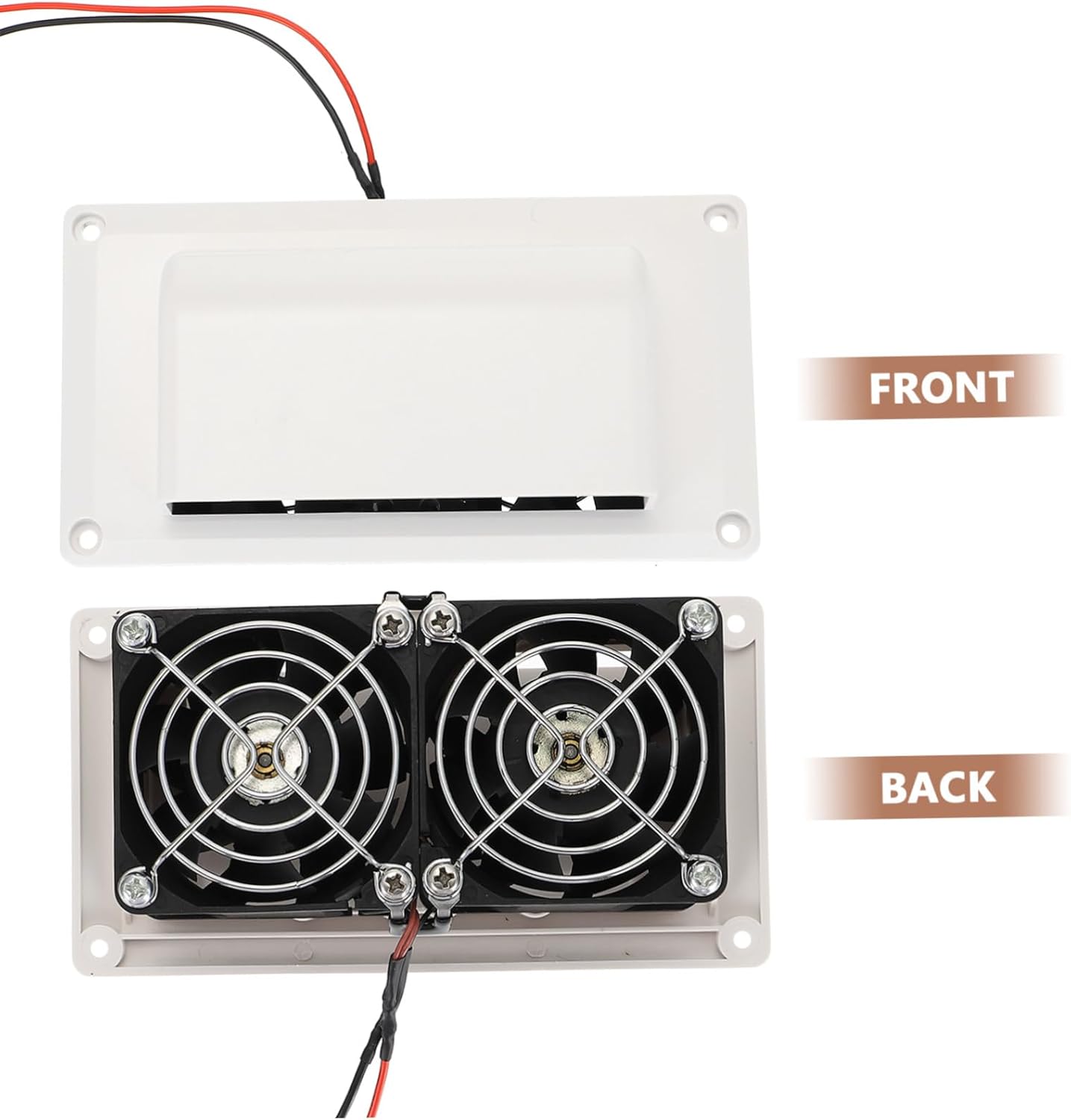 Side Exhaust Fan for Rv Trailer Camper Compact Ventilation Ventilation Exhaust Fan Plastic Construction Anti-corrosion for Truck Tent Suv Atv