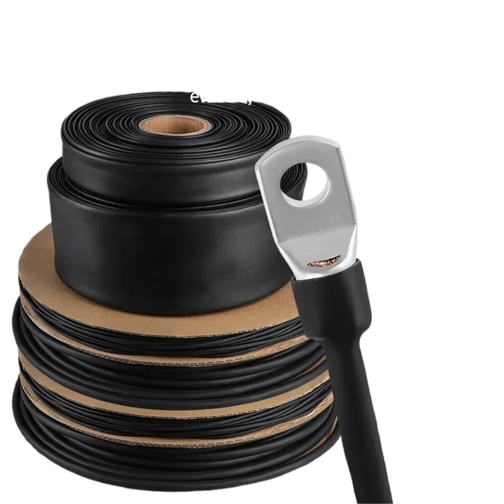 Doppia Parete Adesivo 1/2 Pollici Tubo Termoretraibile Nero 4:1, Doppia Parete Adesiva, Diametro 1/2 Pollici, Pezzi Da 1 Piede Silicone Acetico Trasparente - Foto 5