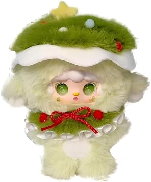 Christmas Jingle Bell Series Plush Keychain, Blind Box, Genuine Product, Approx. 5.1 - 5.9 inches 13 - 15 cm, Fluffy Body, Electroplated Eye/Triple Eye Specifications, Healing Design with Bright