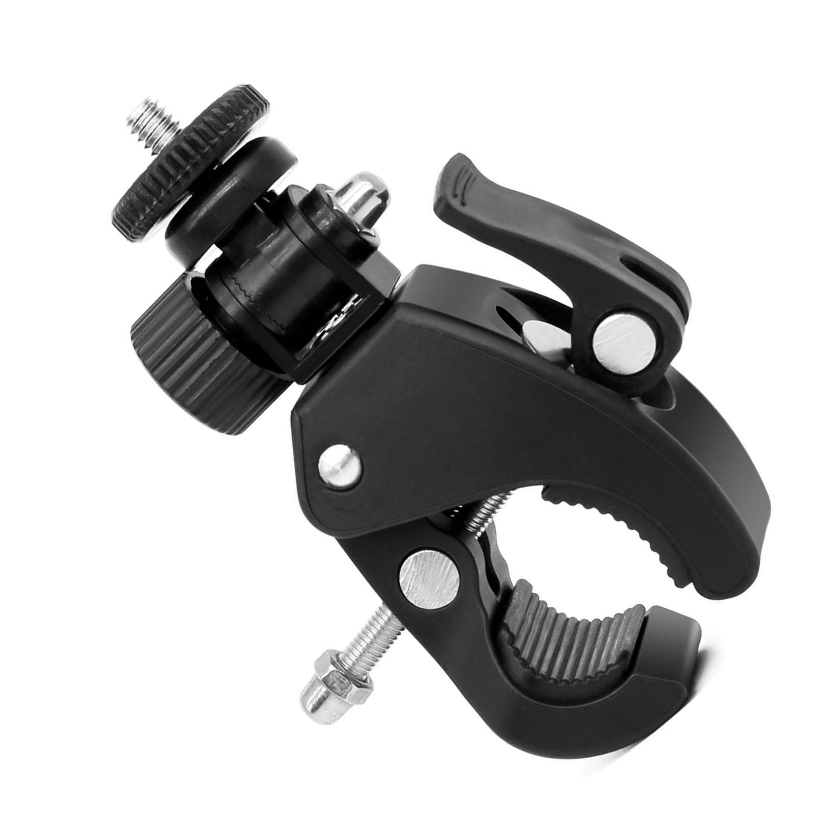 Handlebar Bike Camera Mount Clamps for Cameras/Video Light/Monitors Handlebar Tripod Mount Holder Stand Bike Camera