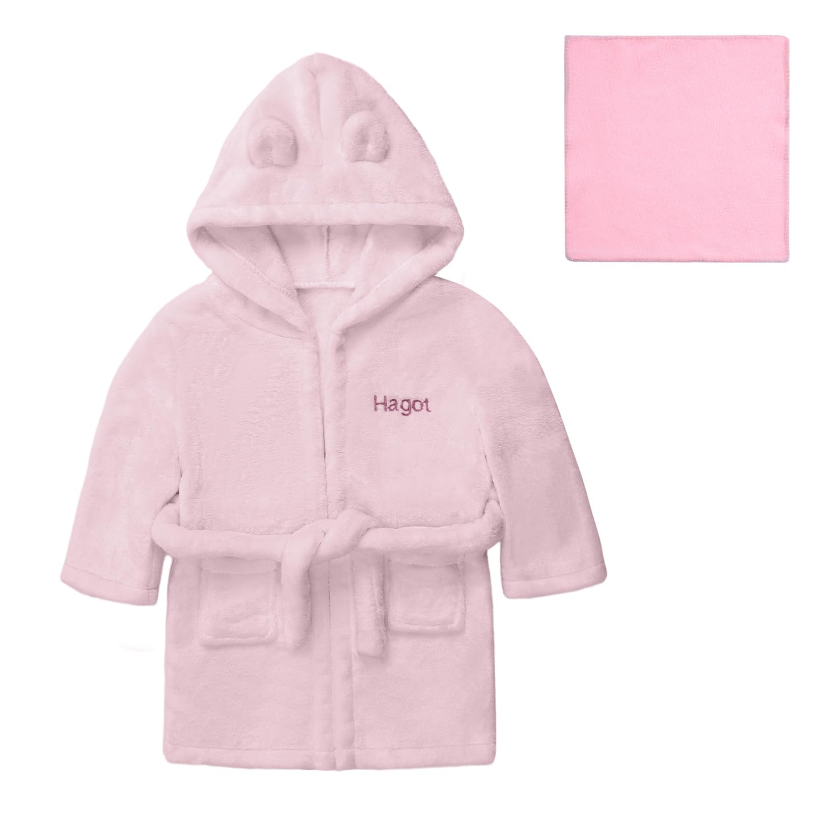 Accappatoio con Cappuccio per Bambini, Accappatoio Super Morbido da Regalare, per 0-6 Mesi