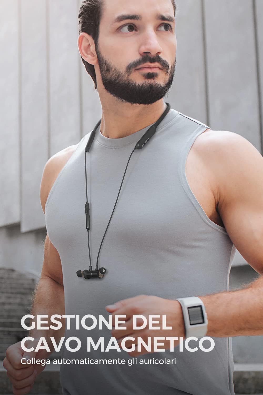 SoundPEATS Auricolari Bluetooth 5.0 con Doppio Altoparlante, Force Pro Cuffie Bluetooth con Archetto in-ear per Sport Microfono Integrato, 22 ore di Riproduzione APTX-HD Cancellazione del Rumore SoundPEATS Auricolari Bluetooth 5.0 con Doppio Altoparlante, Force Pro Cuffie Bluetooth con Archetto in-ear per Sport Microfono Integrato, 22 ore di Riproduzione APTX-HD Cancellazione del Rumore