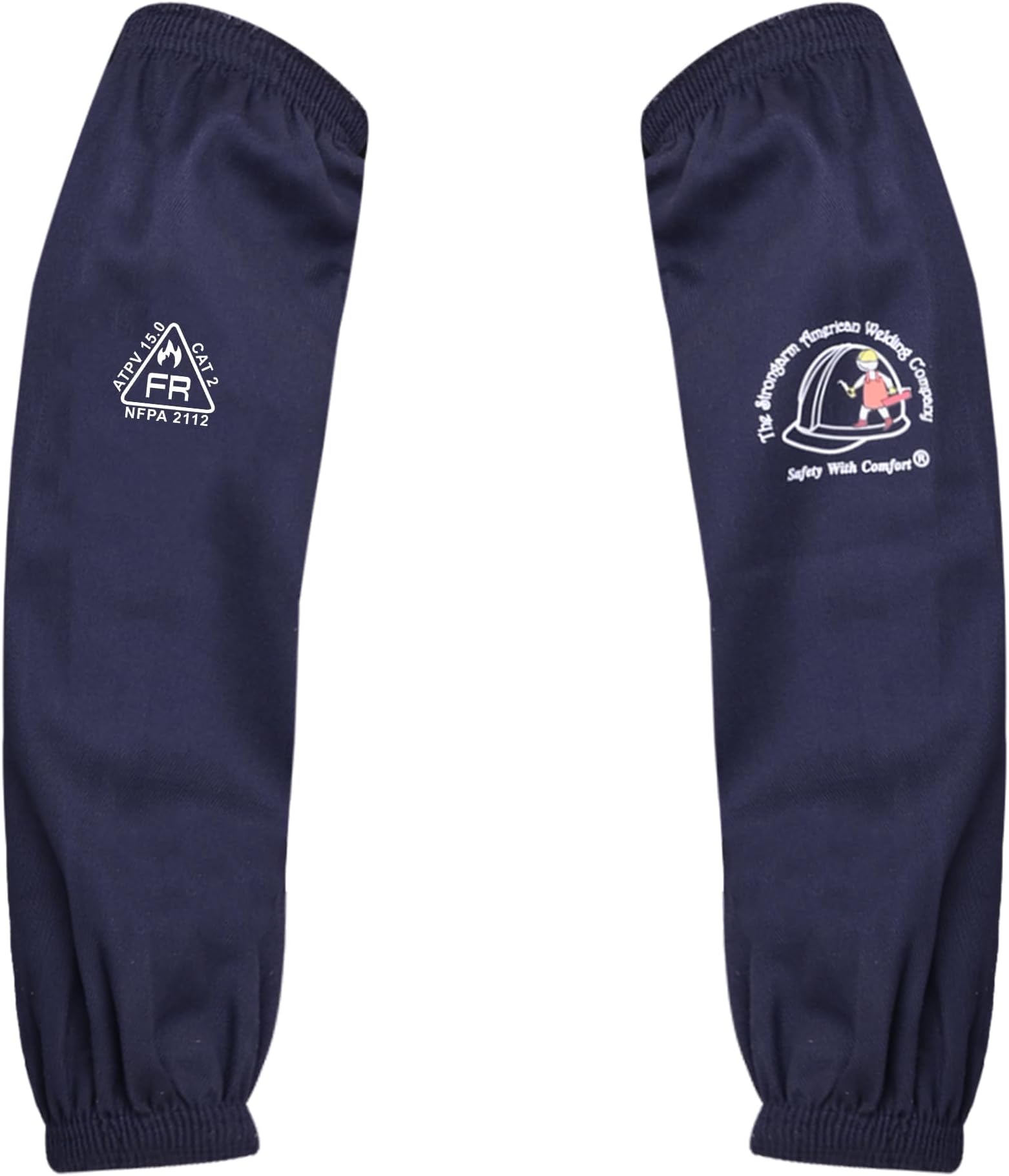 Blue Flame-Resistant Sleeves