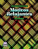 libro para colorear de motivos relajantes para adultos: con dibujos de huellas de neumáticos sin costuras para aliviar el estrés (huellas de neumáticos)
