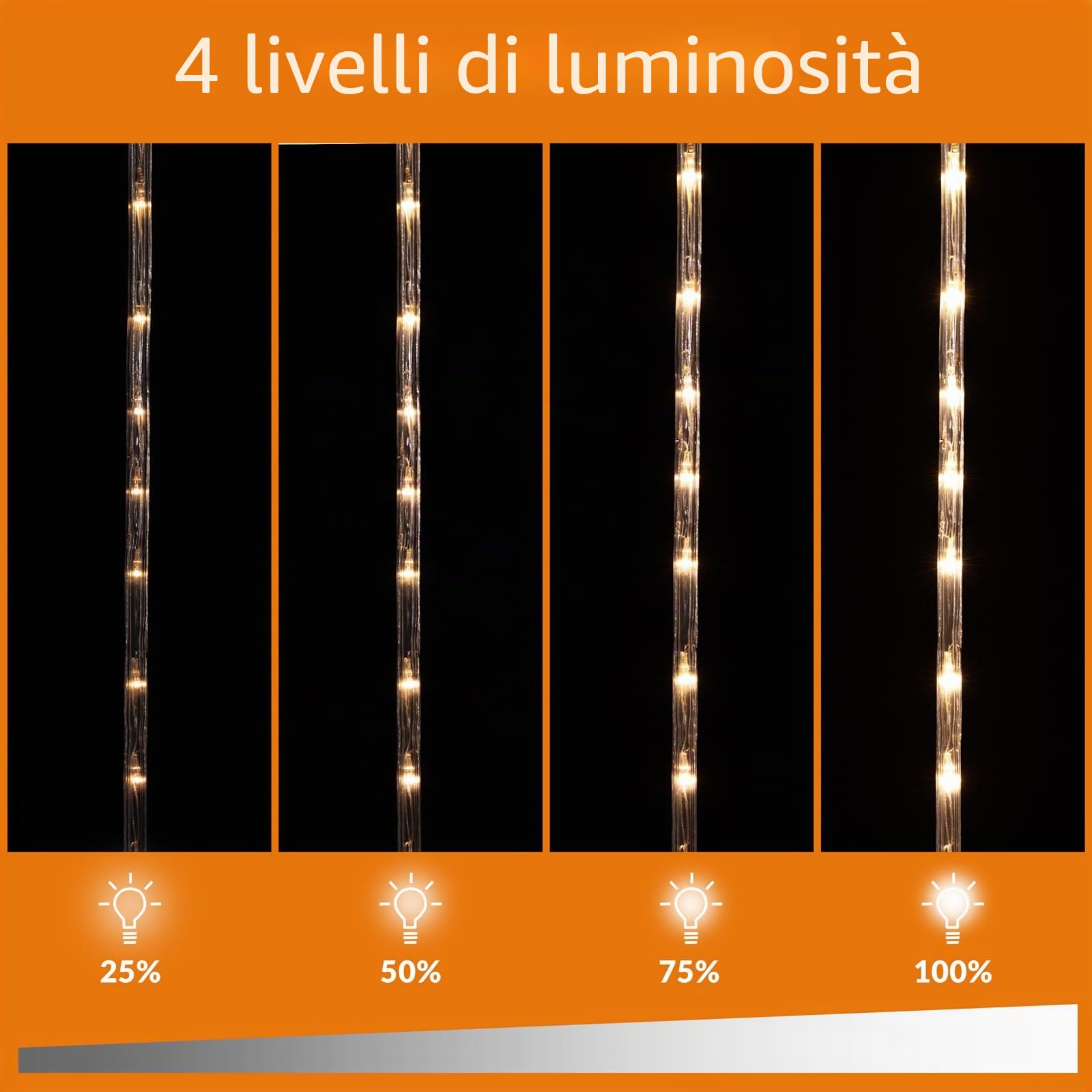 MONZANA® Babbo Natale con LED sulla Scala XL 90cm Timer 8 Modalità Luminose per Interni ed Esterni Decorazioni Natalizie