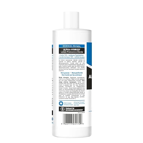 Miniatura 2 de Dermal Therapy Loción alfa hidroxi con 10% ácido láctico y 10% urea - Hidratante sin fragancia para piel seca - 16 fl oz (16.0 fl oz)
