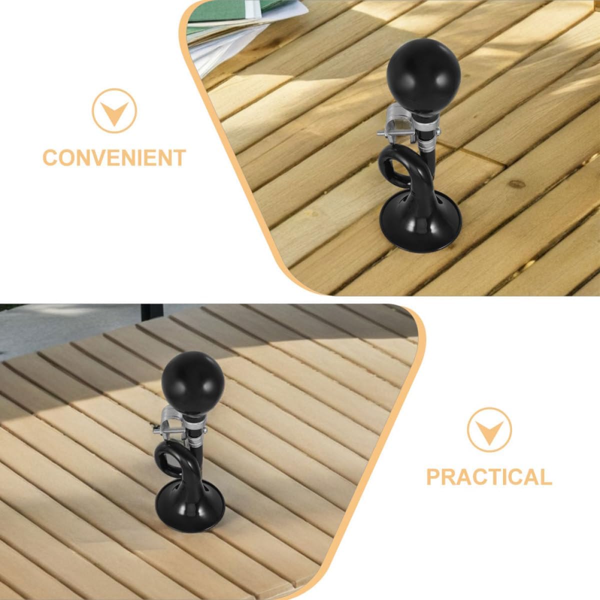 PRETYZOOM 2pcs Bicycle Bell Set Loud Snail Horn for Bikes and Scooters, Black Manual Bike Horn Accessories for ’s Cycling Safety